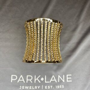 Park Lane Gold Crystal Cuff Bracelet